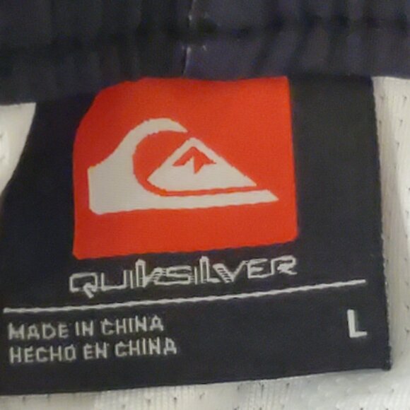 Quiksilver Men's Two-Tone Blue Lined Swim Trunks Board Shorts, Size Large - Picture 7 of 9